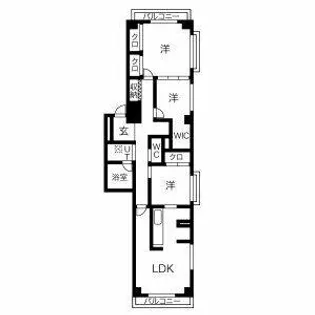 オーラム若宮町【803号室】の間取り