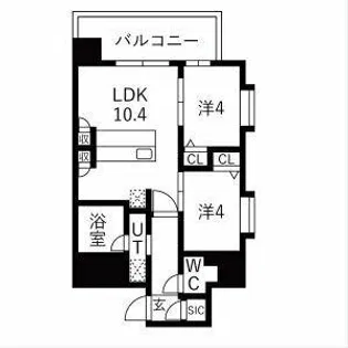 スプランディッド玉造【4階】の間取り