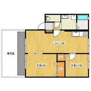ハイム東山Ⅰ【1階】の間取り