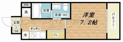 アドバンス上町台ラシュレ【12階】の間取り