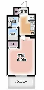 エステムプラザ梅田・中崎町IIIツインマークス サウスレジデンス【6階】の間取り