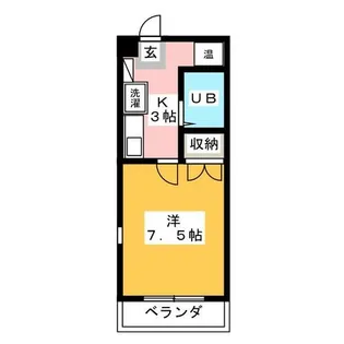 アンフェニ鶴田【3階】の間取り