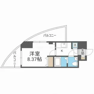 セレニテ新大阪弐番館【14階】の間取り