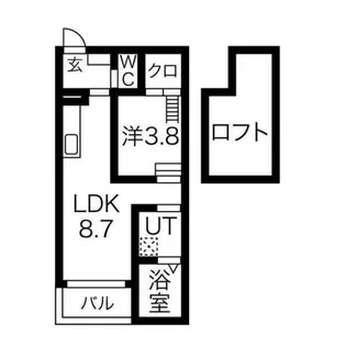 Prestige【101号室】の間取り