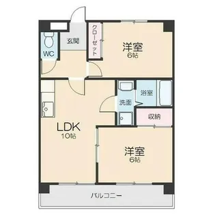第5ヒルハイツ桃山【2階】の間取り