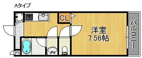 センペル・リンクウ【2階】の間取り