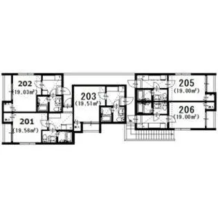 ヒロアーカ新守山【205号室】の間取り