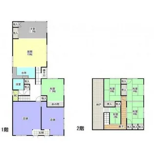 北海道網走市字卯原内【一戸建】の間取り