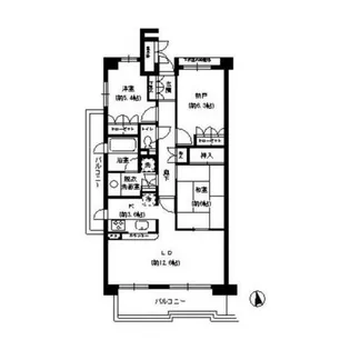 ハイツ甲四公園【1階】の間取り