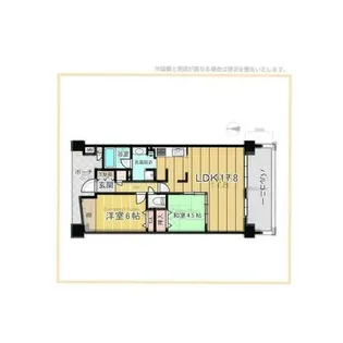 セルヴァ塚口セントラルウイング【6階】の間取り