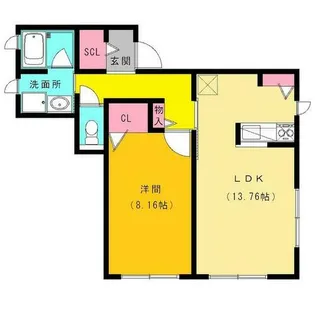 TOKOHA芦屋【1階】の間取り