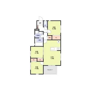 サンライズ平和台【2階】の間取り