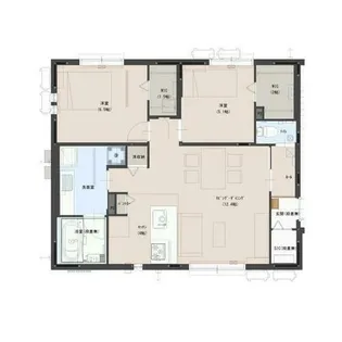 カーサリヴァージュⅡ【1階】の間取り