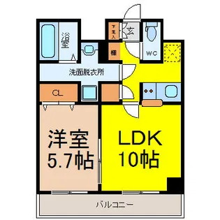 愛知県名古屋市千種区今池1丁目【マンション】の間取り