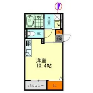 愛知県名古屋市天白区元八事3丁目【アパート】の間取り