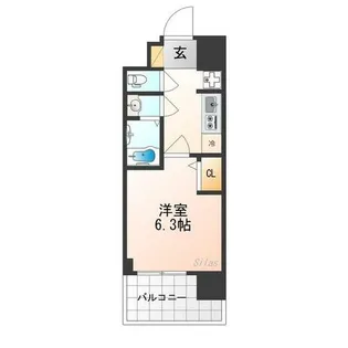 プレサンス京都五条天使突抜【4階】の間取り