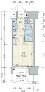 プレサンス桜通グレイス【3階】の間取り