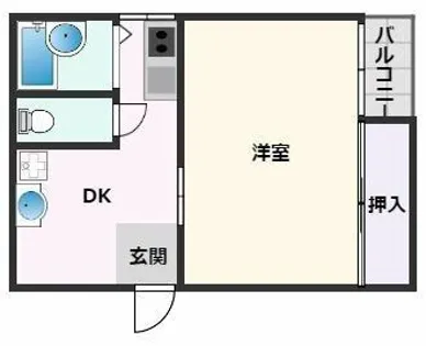 ドルフ山手町【3階】の間取り