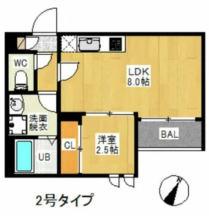 REGALEST Giglio吉塚【1階】の間取り