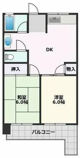 ハイツ米屋【501号室】の間取り
