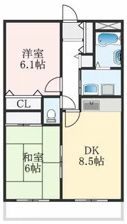 レジデンスコトン【4階】の間取り