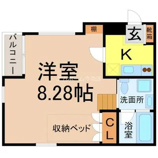 リンデンバウムJ5 B棟【1階】の間取り