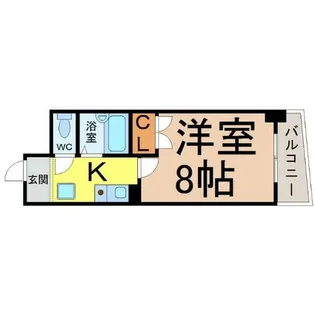ケーエム泉【8階】の間取り