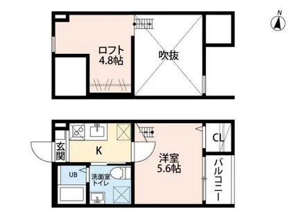 プレンフルII【2階】の間取り