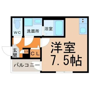 ハーモニーテラス大久手町【1階】の間取り
