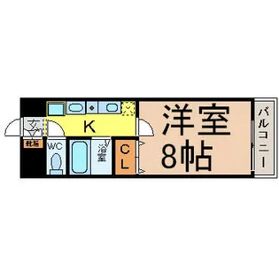 ヒルズ新栄【6階】の間取り