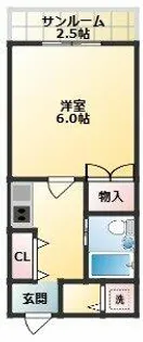 メランジュ天王寺東【4階】の間取り