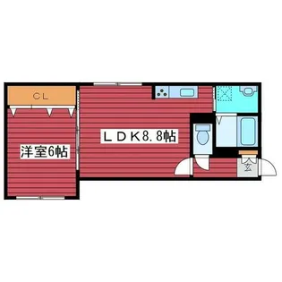 アークガーデンシティB【401号室】の間取り