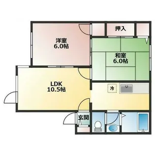 グレースハイツ新道東【101号室】の間取り