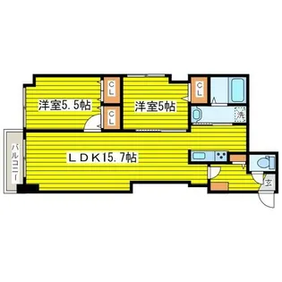 cham de de(シャンブル・デ・ドゥマン)【9階】の間取り