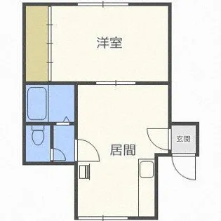 パークサイド【201号室】の間取り