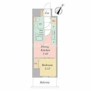 アルティザ尼崎立花【9階】の間取り