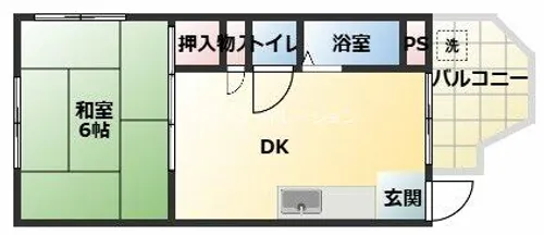 サンハイツ【2階】の間取り
