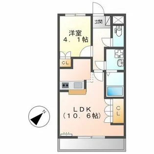エスポワールハイム【2階】の間取り