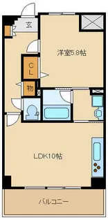 アウローラ武庫之荘【3階】の間取り