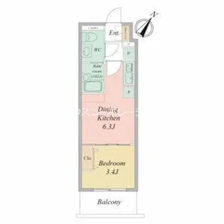 アルティザ尼崎立花【2階】の間取り