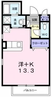 サニー離宮前【2階】の間取り