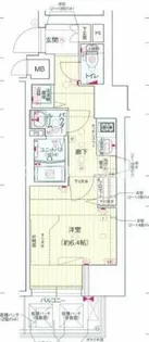 プレサンス松屋町グレース【12号室】の間取り