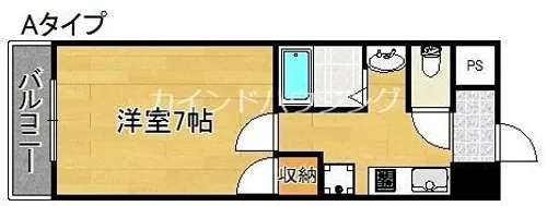 ジュネス住之江【5階】の間取り