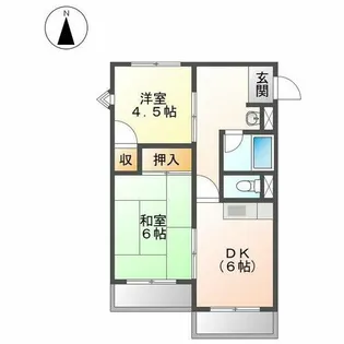 ニューオークルビル【401号室】の間取り