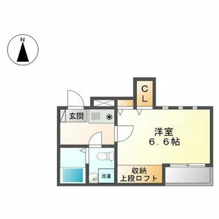 AXIS名城EAST【202号室】の間取り