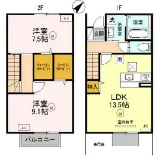 ジェントル手柄【1階】の間取り