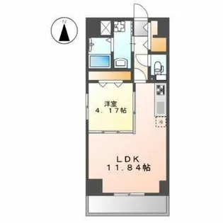 GRAN DUKE栄elima【4階】の間取り