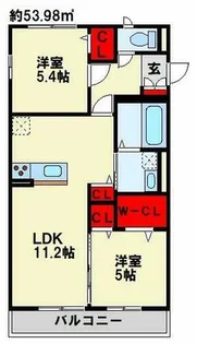 LEGENDハイム行橋【103号室】の間取り