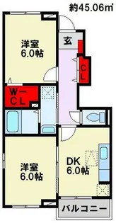 エステート長津タウン21 B棟【1階】の間取り