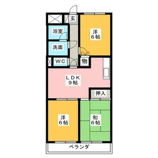 ロイヤルマンション横井【3階】の間取り
